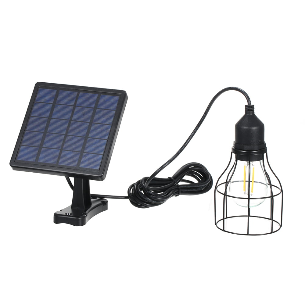 Solar Powered Energy Pendant Light E27 Outdoor Lamp Sensitive Light IP65 Water Resistance for Garden Yard Patio Balcony Landscape