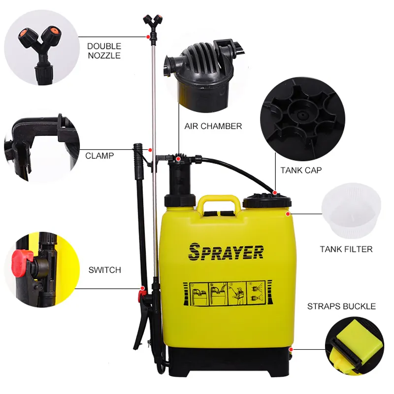 Binda Wholesale  High Pressure 16L Knapsack Agriculture Use Knapsack Manual Sprayer Garden Tools