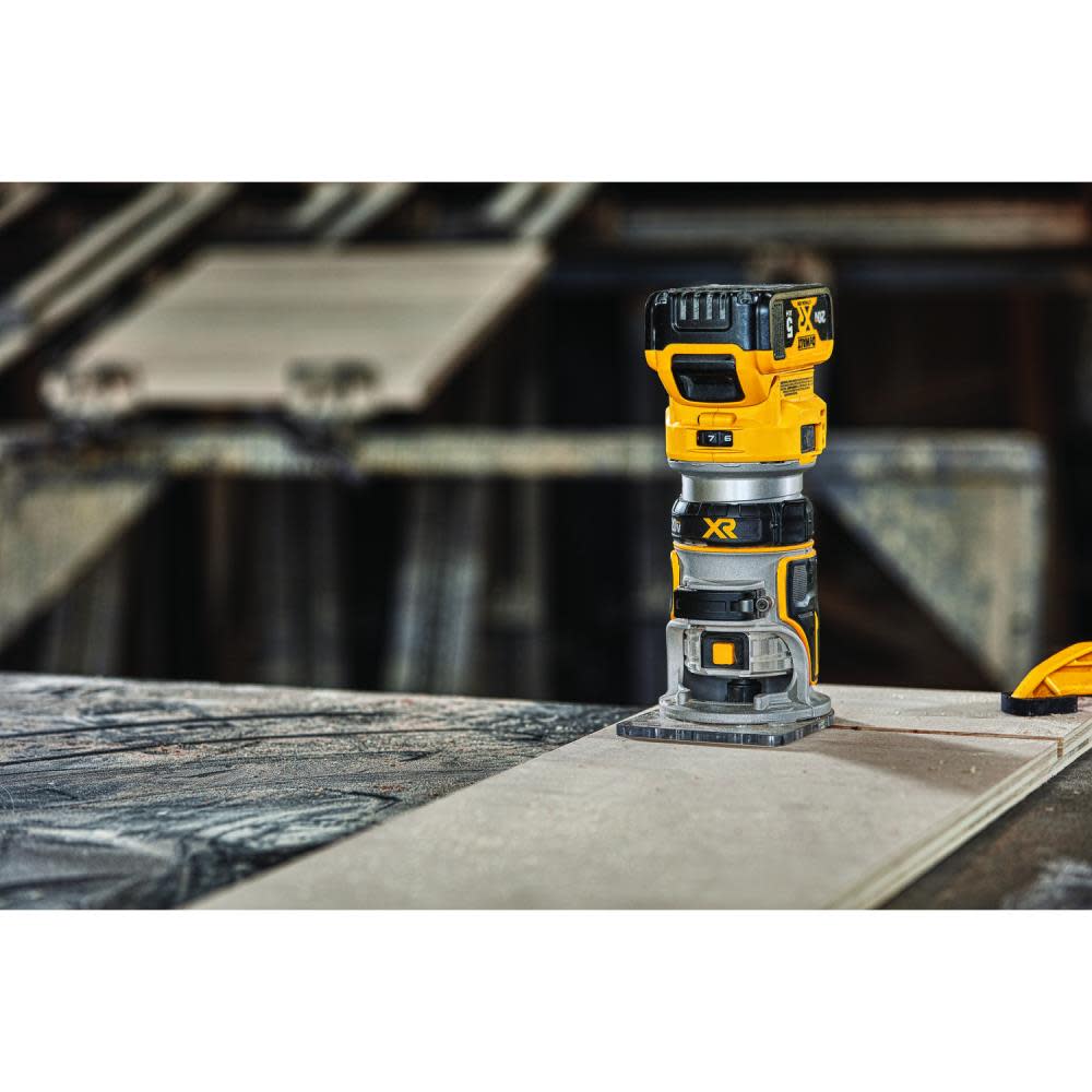 DEWALT 1/4-in Variable Speed Brushless Fixed Cordless Router (Bare Tool)