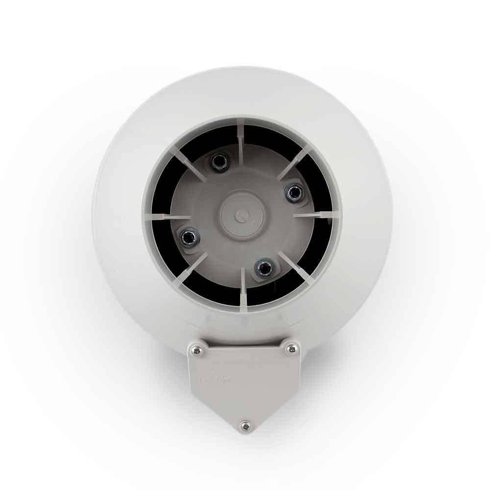 RadonAway XP201C 4 in. Inlet and Outlet Inline Radon Fan in White with 1.6 in. Maximum Operating Pressure 23011-1