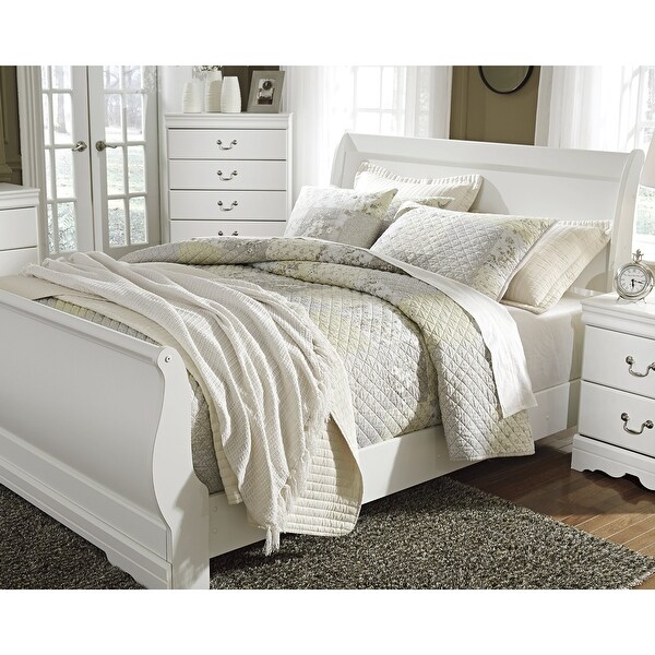 Signature Design by Ashley Anarasia Sleigh Headboard Only- White - - 26426363