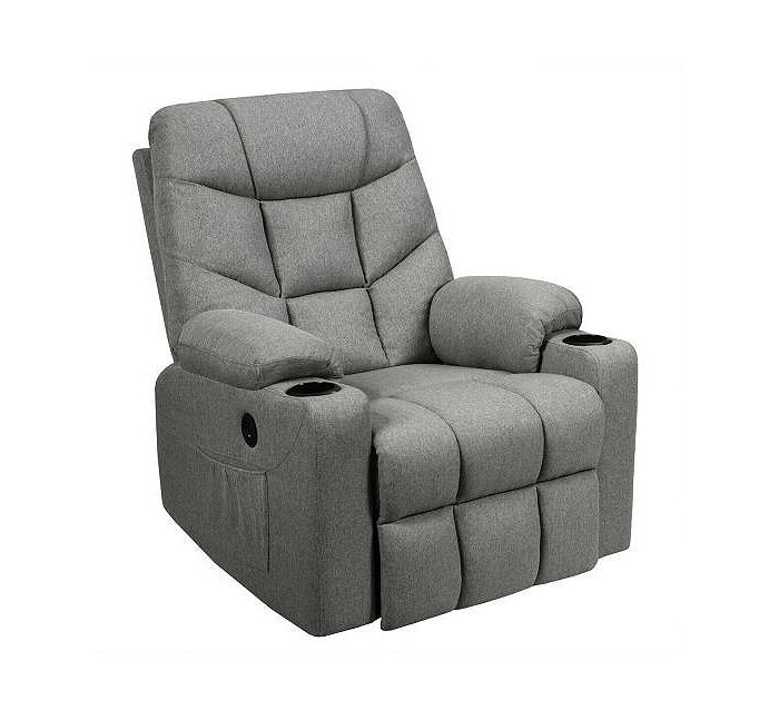 Slickblue Electric Power Lift Recliner Massage Sofa-Light Grey