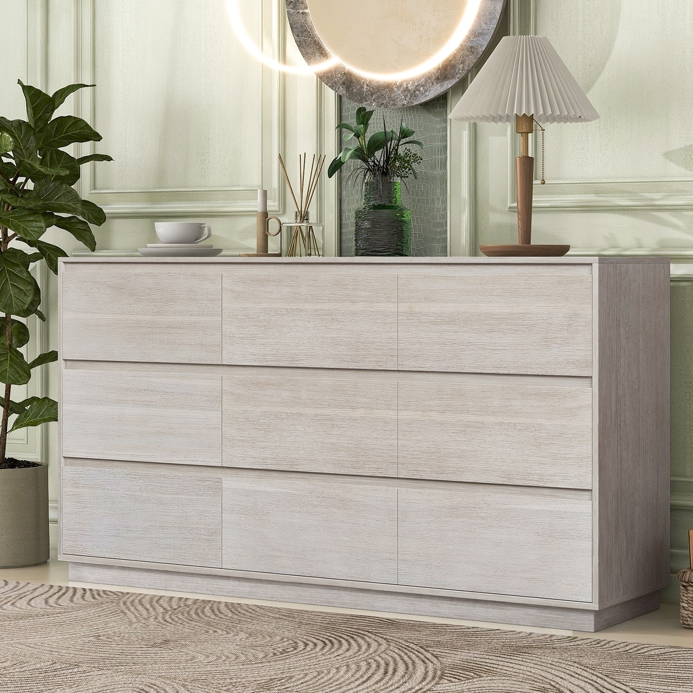 Modern Style Soild Wood 9 Drawer Dresser