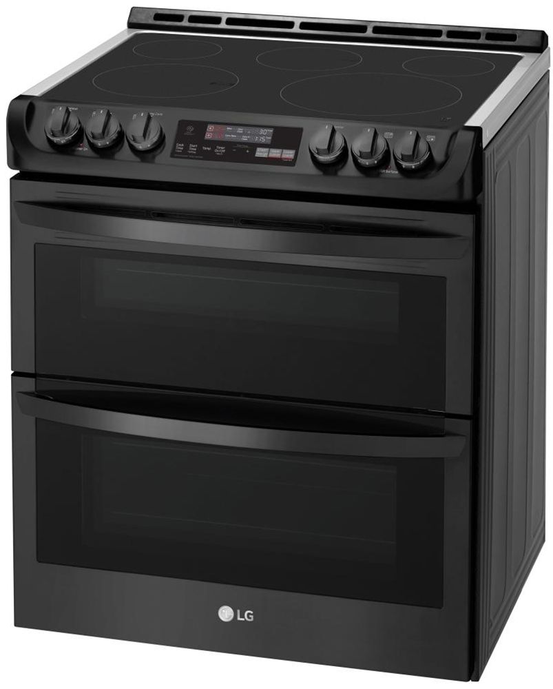 LG 7.3 Cu. Ft. Black Slide-In Double Electric Convection Range With ProBake Convection