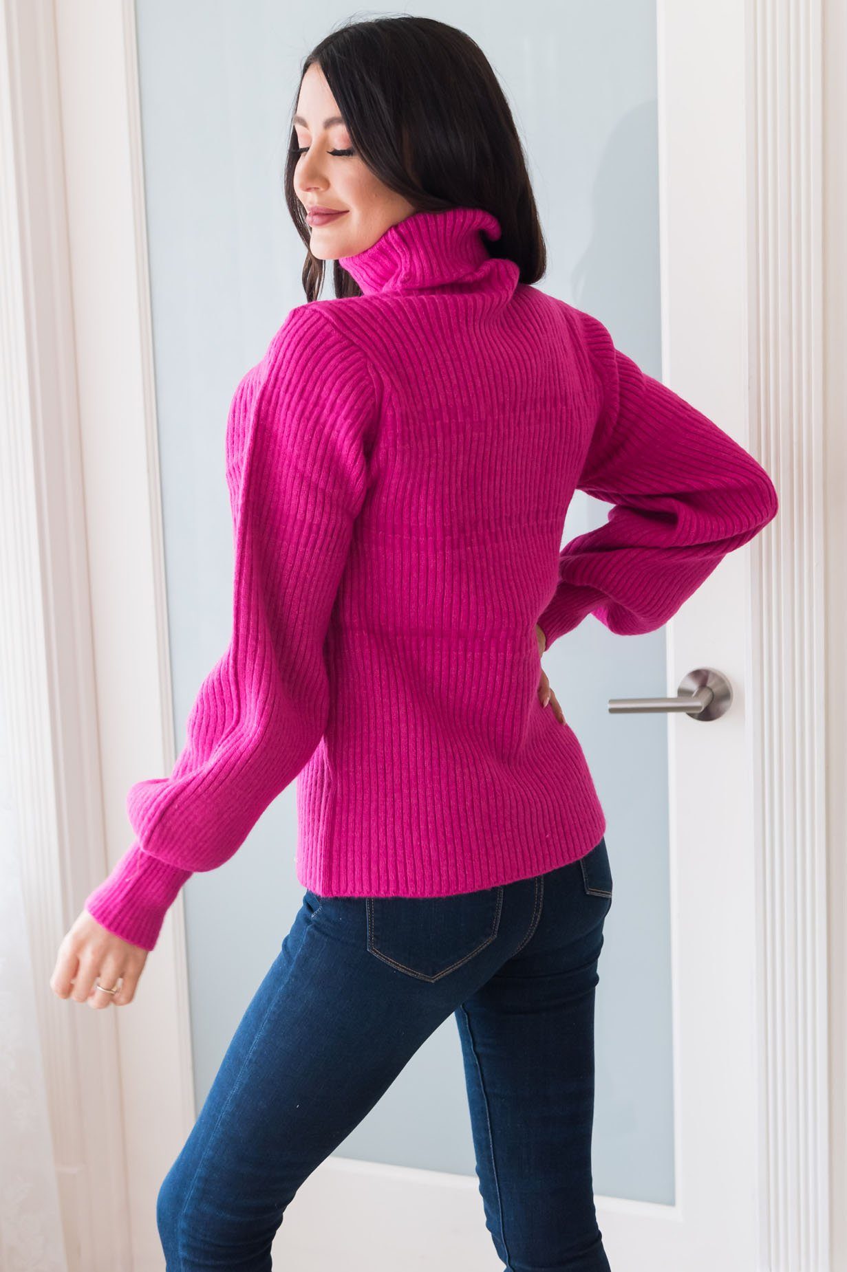 Pretty In Pink Modest Sweater