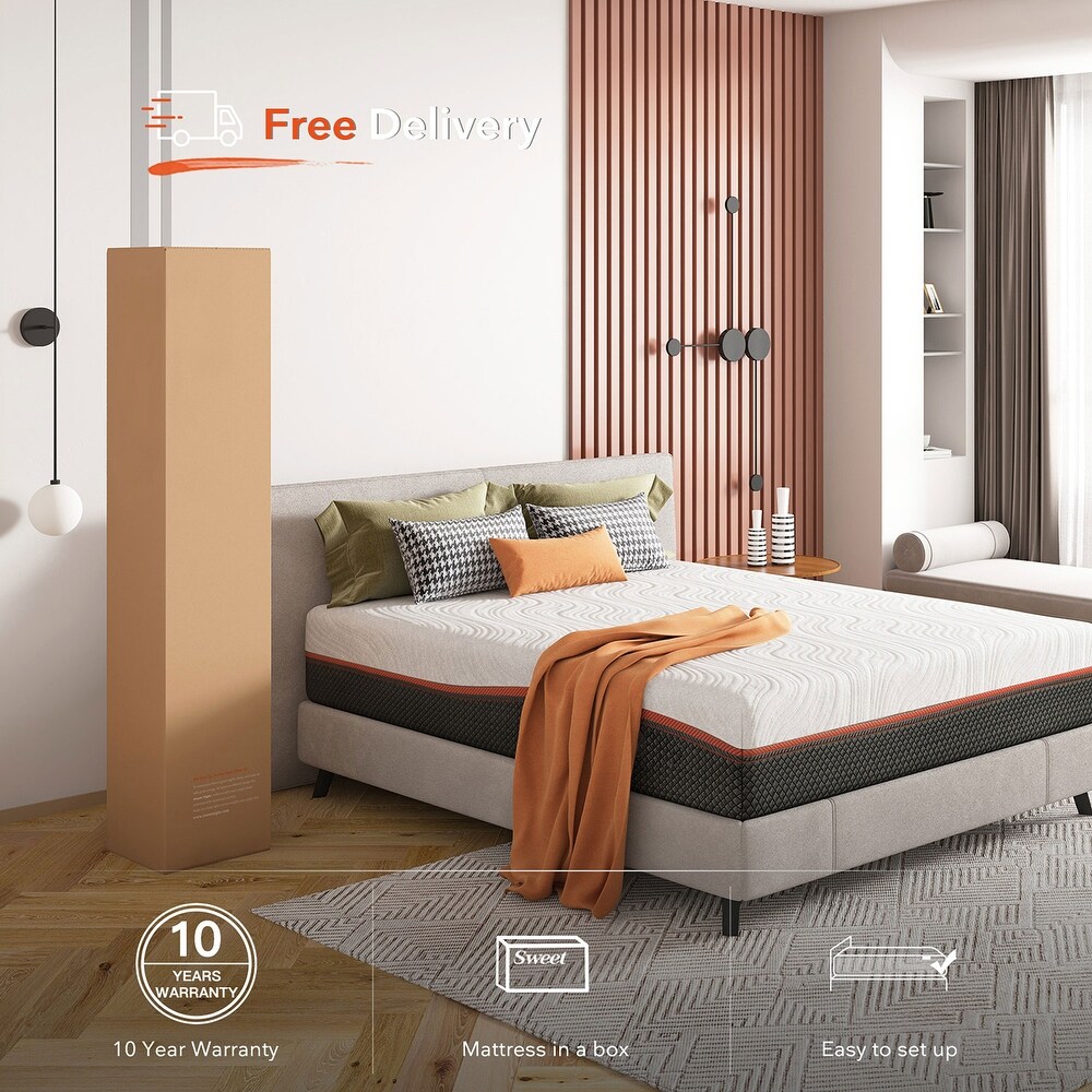 Sweetnight 12 inch Hybrid Memory Foam Innerspring Mattress