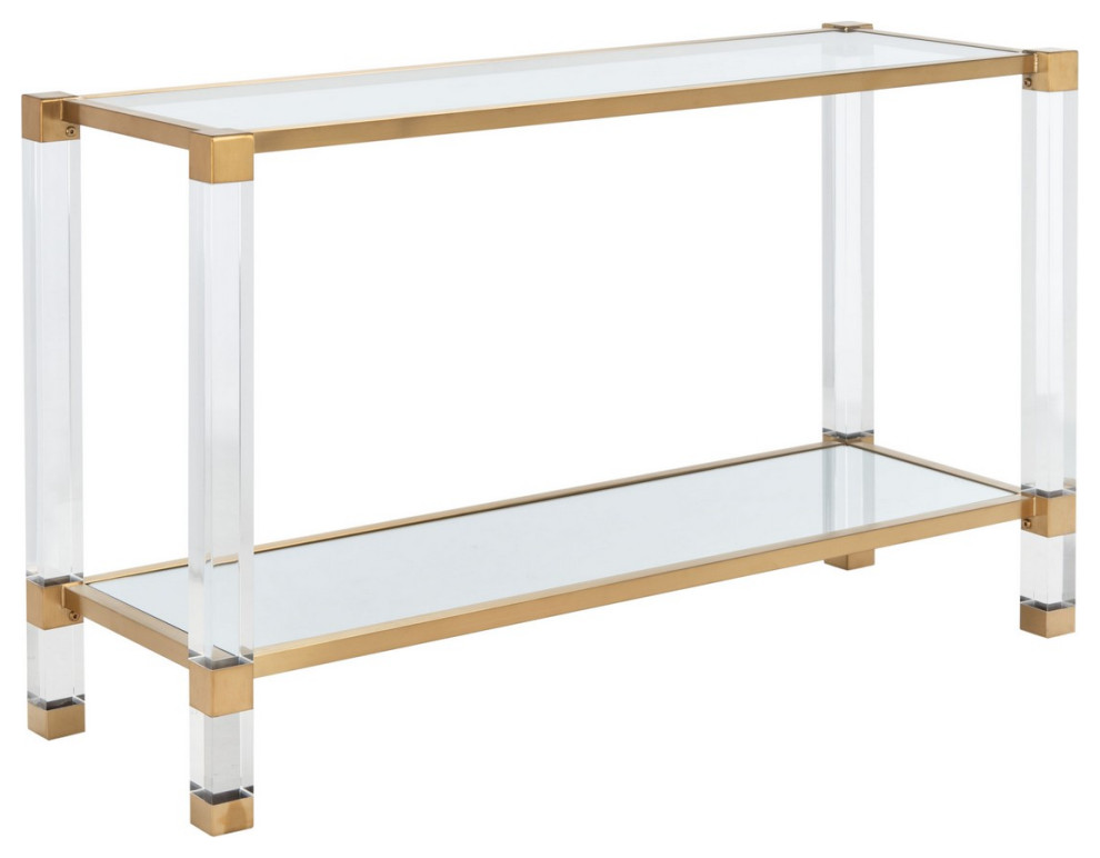 Safavieh Couture Angie Acyrlic Console Table   Contemporary   Console Tables   by Safavieh  Houzz