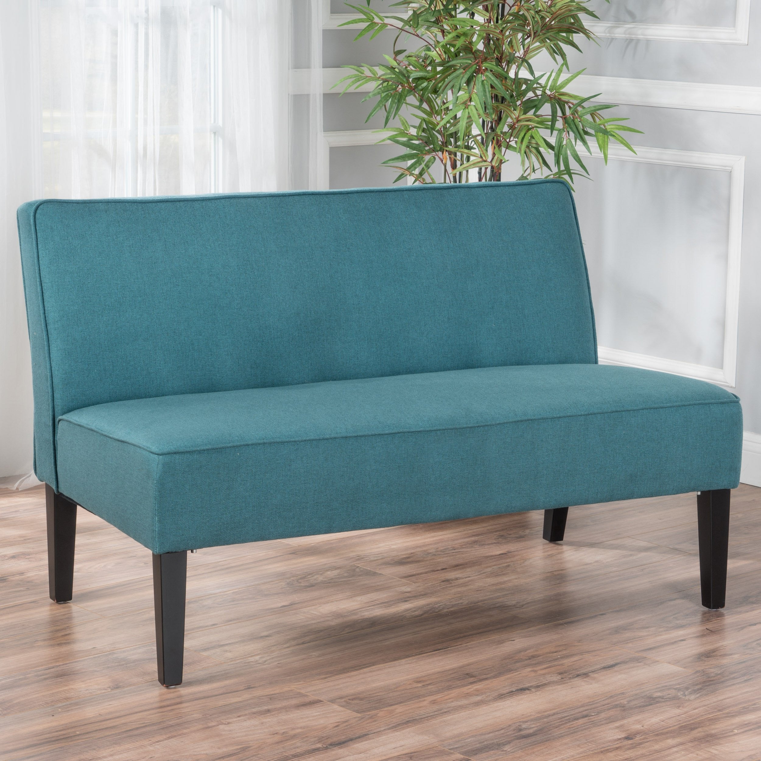 Charlotte Modern Simple Elegant Fabric Settee