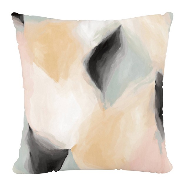 Skyline Furniture Square Outdoor Throw Pillow Abstract Shapes Cloud