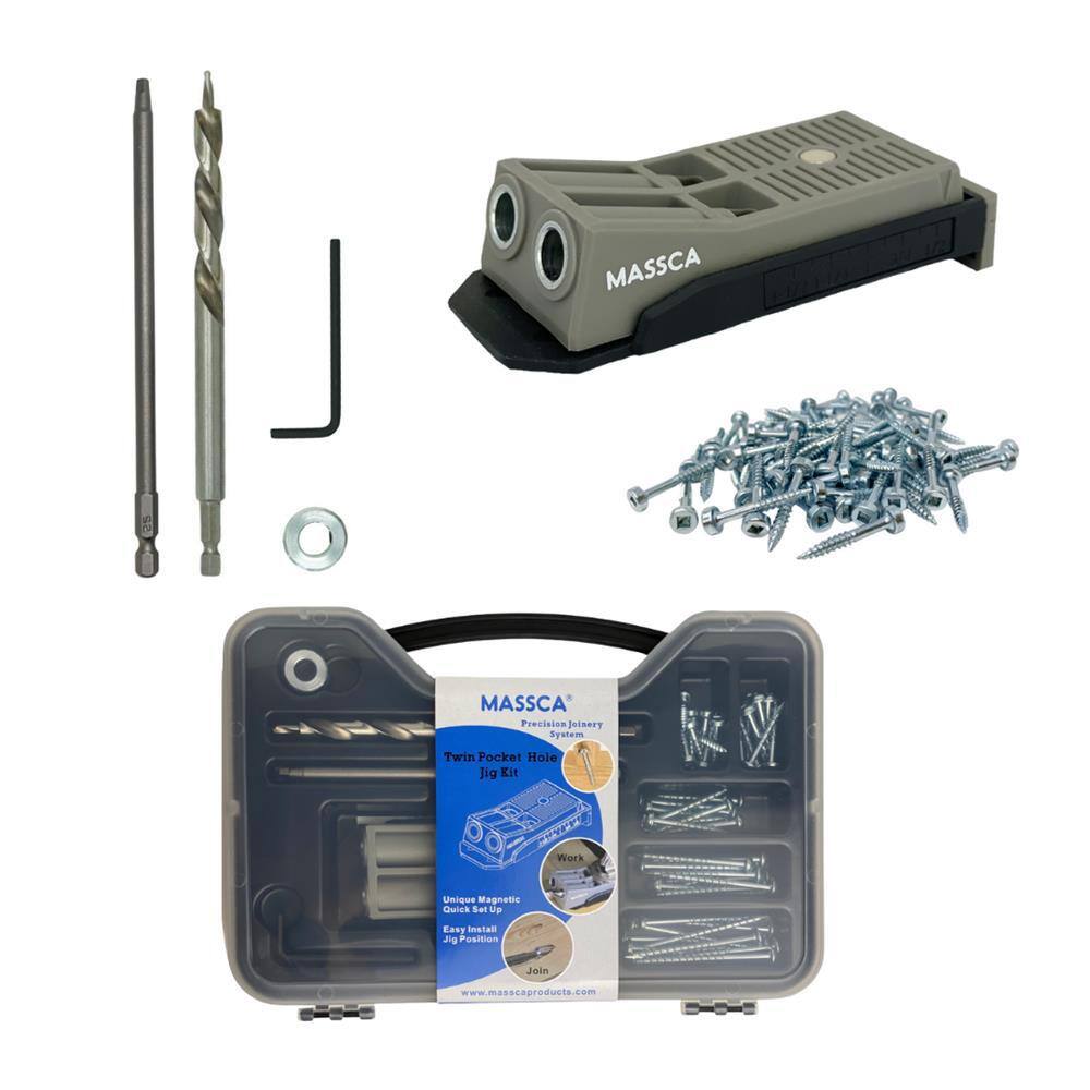 Massca Twin Pocket Hole Jig Kit X0023NLS7H