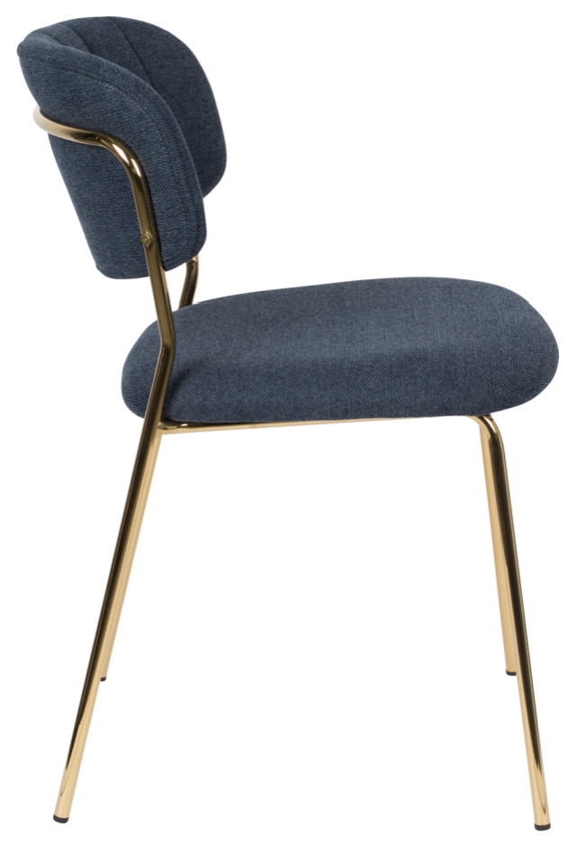 Mixed Fabric Upholstered Dining Chairs (2)  DF Jolien   Midcentury   Dining Chairs   by Oroa   Distinctive Furniture  Houzz