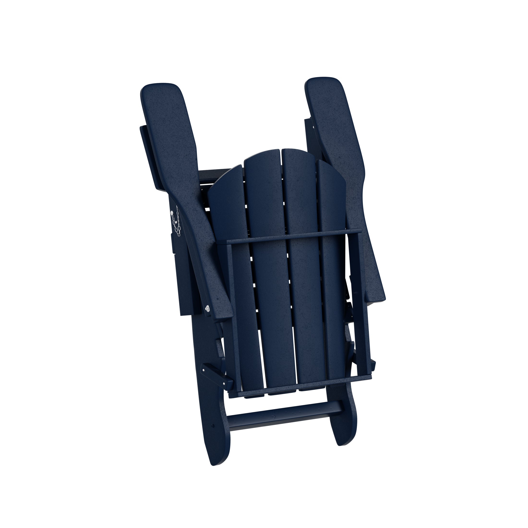 WestinTrends Outdoor Adirondack Chair, Plastic Fire Pit Chair, Weather Resistant Folding Patio Lawn Chair for Outside Deck Garden Backyard Balcony, Navy Blue