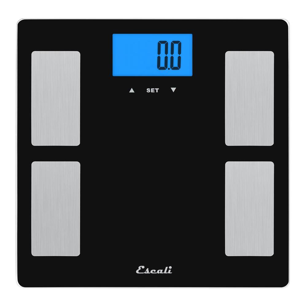 Escali Digital Glass Body Fat Water and Muscle Mass Scale USHM180G