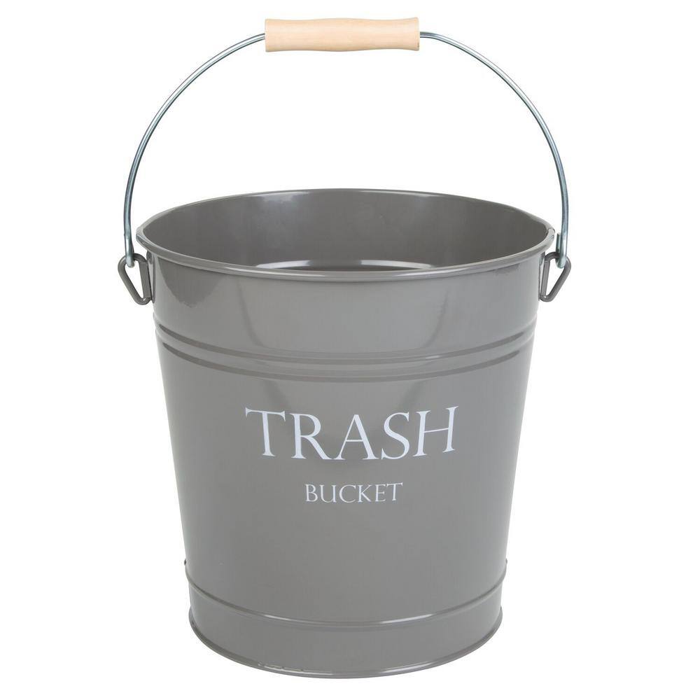 IDESIGN Pail Waste Can in Gray 01113