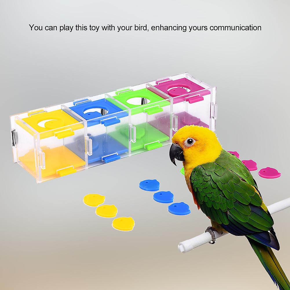 Colorful Parrot Toys Interesting Birds Intelligence Training Interactive Playing Puzzle Toy