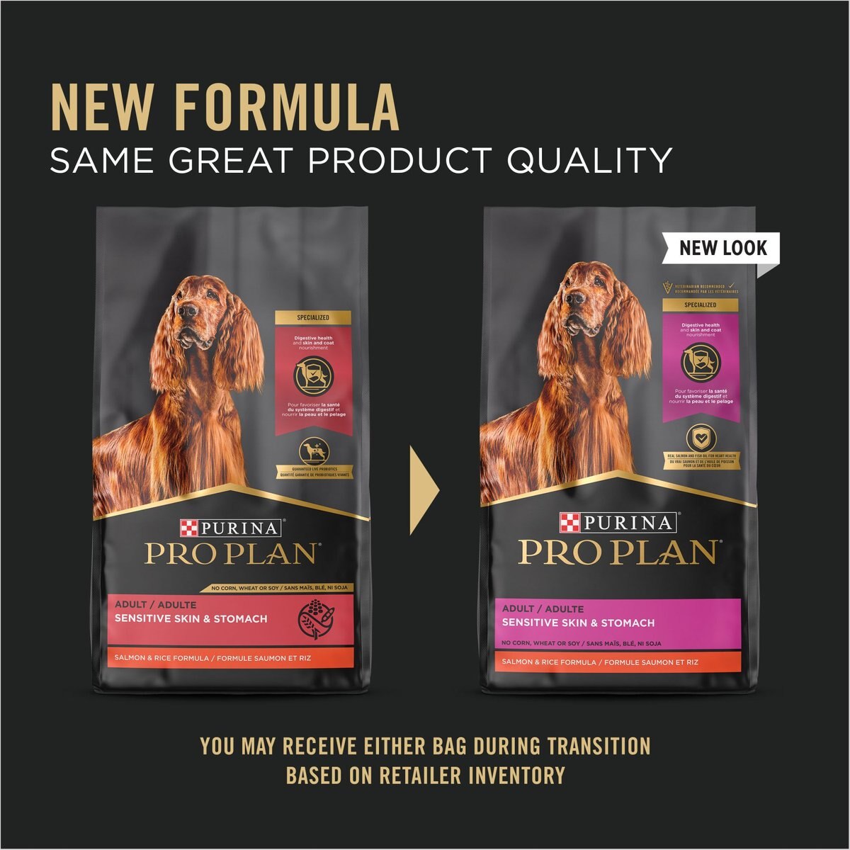 Purina Pro Plan Adult Sensitive Skin and Stomach Salmon and Rice Formula Dry Dog Food