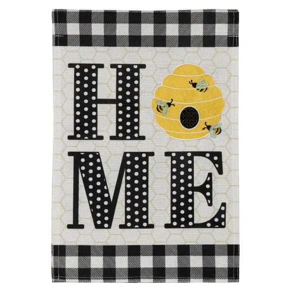 Evergreen Enterprises Home Hive Garden Burlap Flag