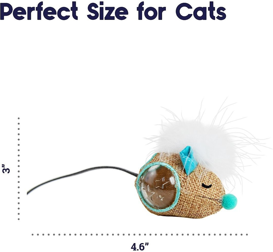 Catstages Mousin' Around Hide 'N Treat Dispenser Cat Toy， 3 count