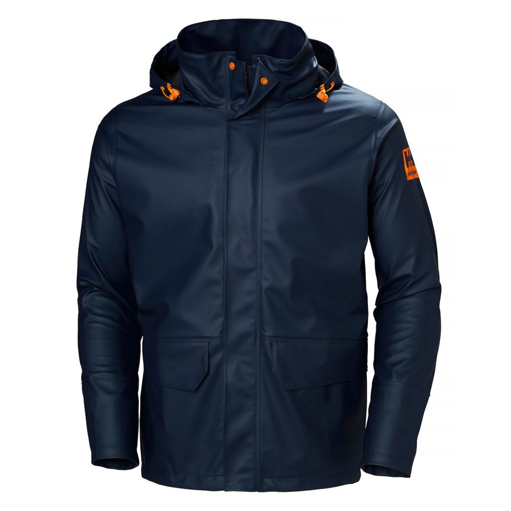 Helly Hansen PU Gale Waterproof Rain Jacket Navy Small ;