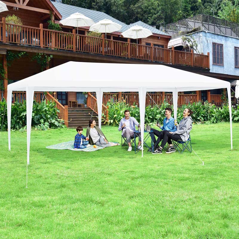 10 x 20 FT Outdoor Gazebo Canopy Tent Party Wedding Event Tent with 6 Removable Sidewalls & Carry Bag