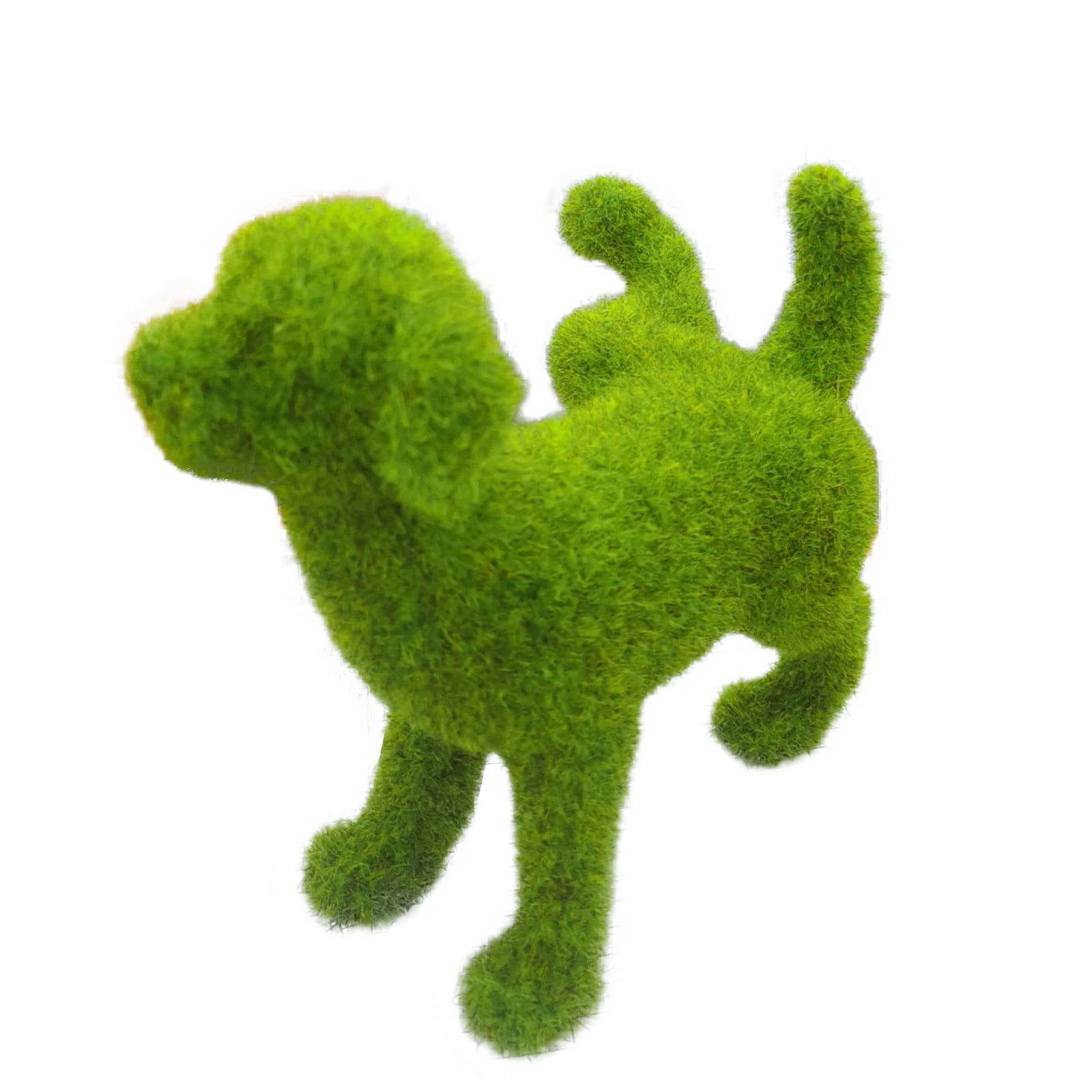 Loliuicca Garden Decor Dog Statue,Faux Boxwood Peeing Dog Topiary Outdoor Decor for Patio Yard Lawn Ornaments Garden Art