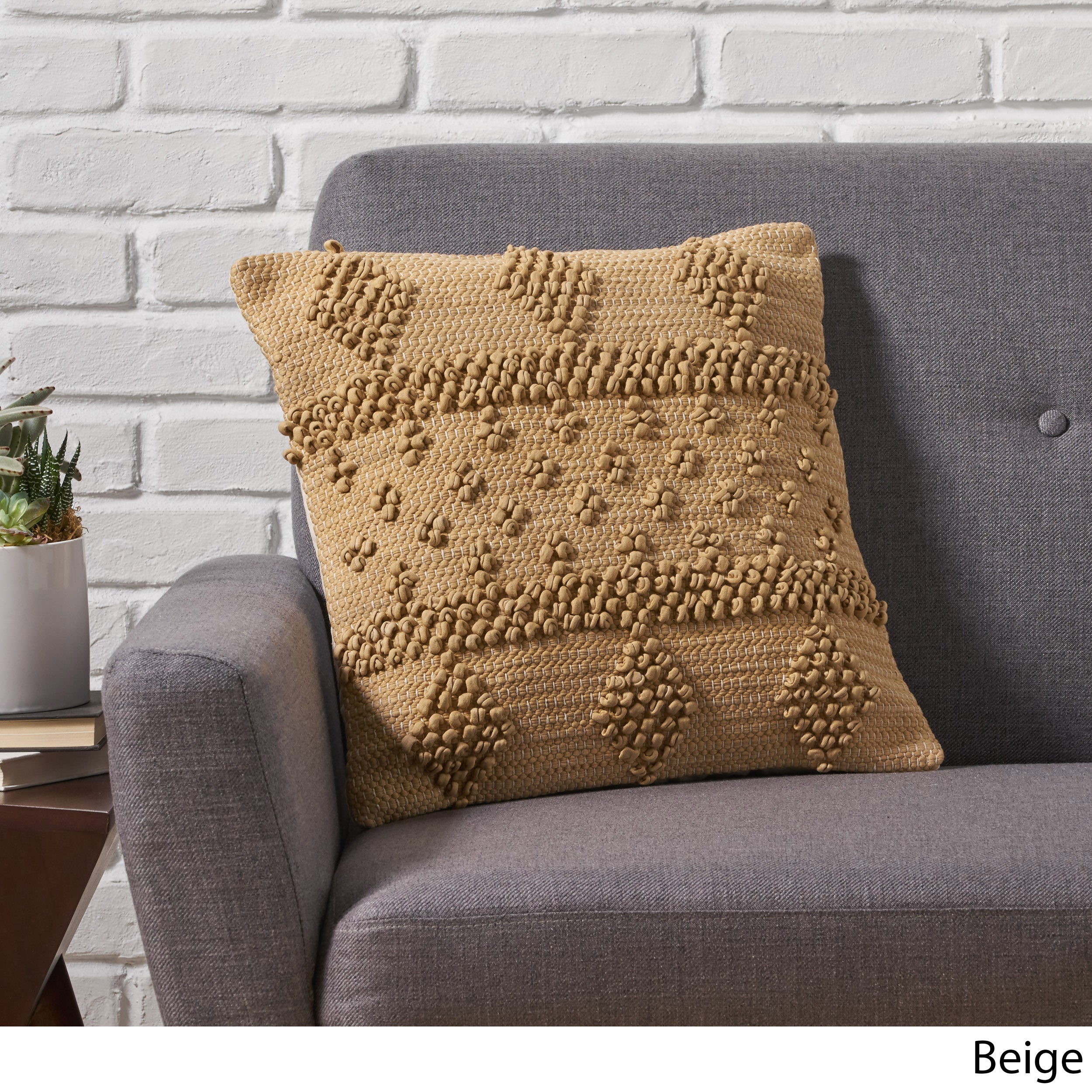 Kent Boho Cotton Chindi Throw Pillow