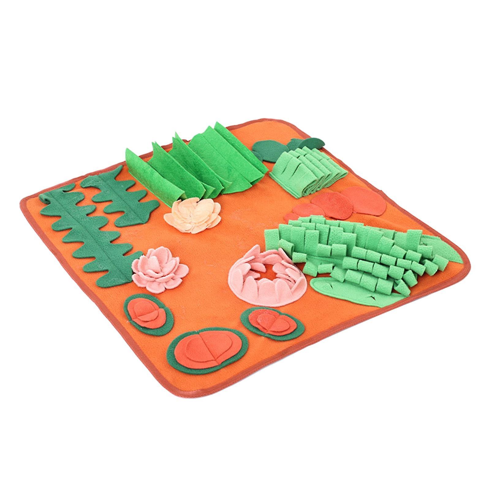 Orange field dog snuffle mat