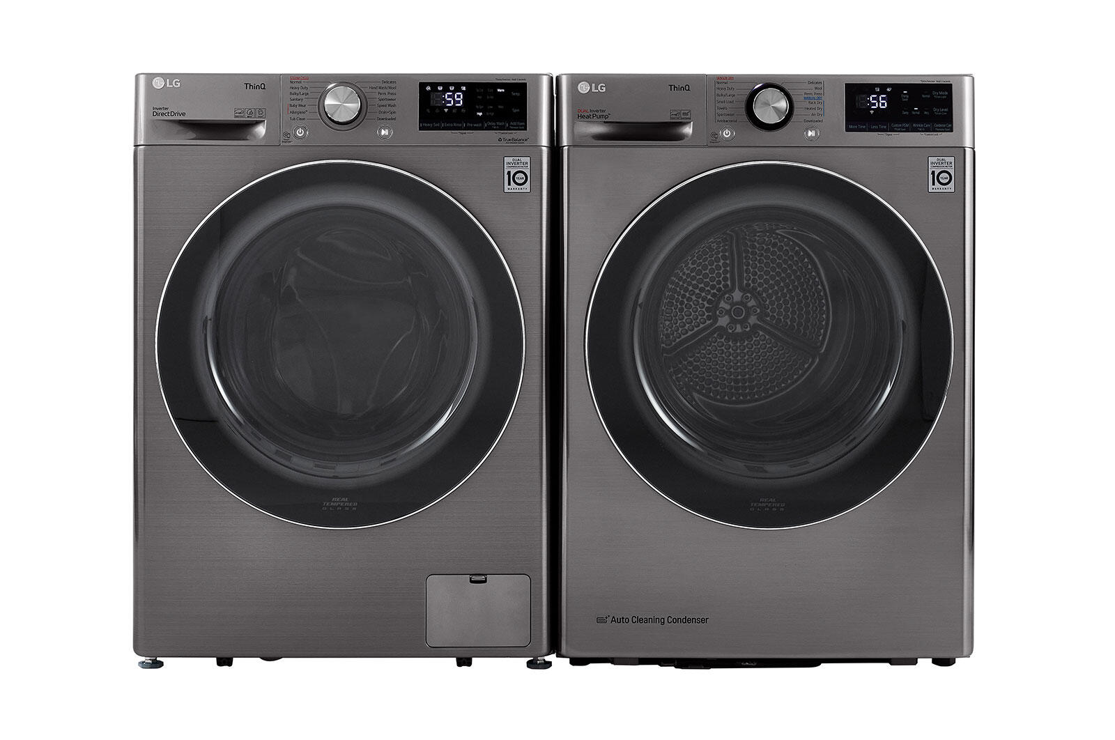 Lg WM1455HVA 2.4 Cu.Ft. Smart Wi-Fi Enabled Compact Front Load Washer With Built-In Intelligence