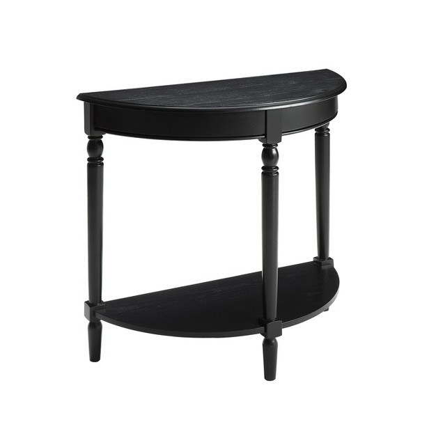 Breighton Home Provencal Countryside Semi circular Entryway Table With Lower Shelf