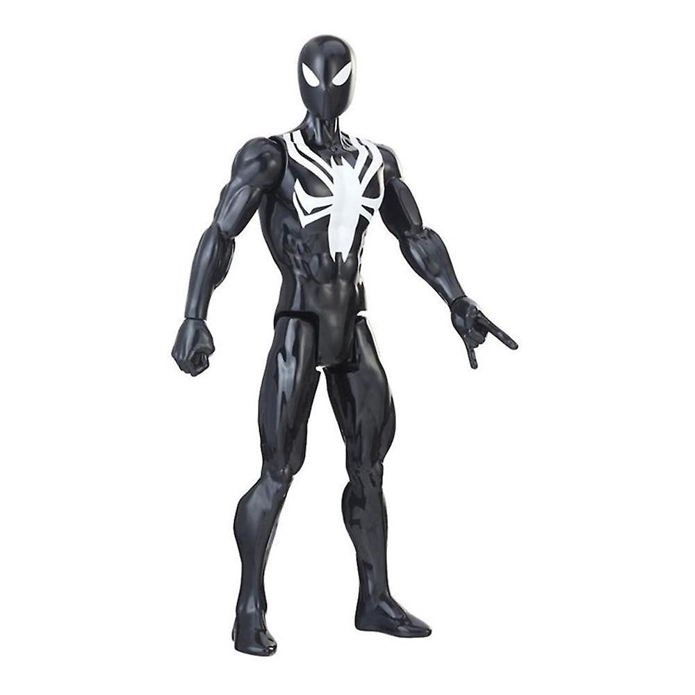 Spider-Man Black Suit Titan Hero Figure Spider-Man With Power FX Port