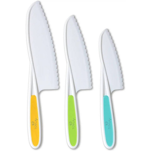 Tovla Jr Knives For Kids 3pc Cooking Nylon Knife Set