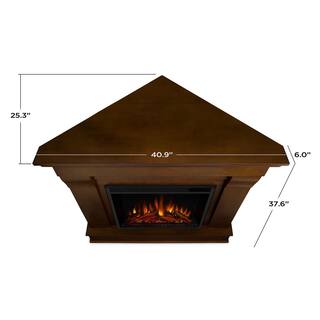 Real Flame Chateau 41 in. Corner Electric Fireplace in Espresso 5950E-E