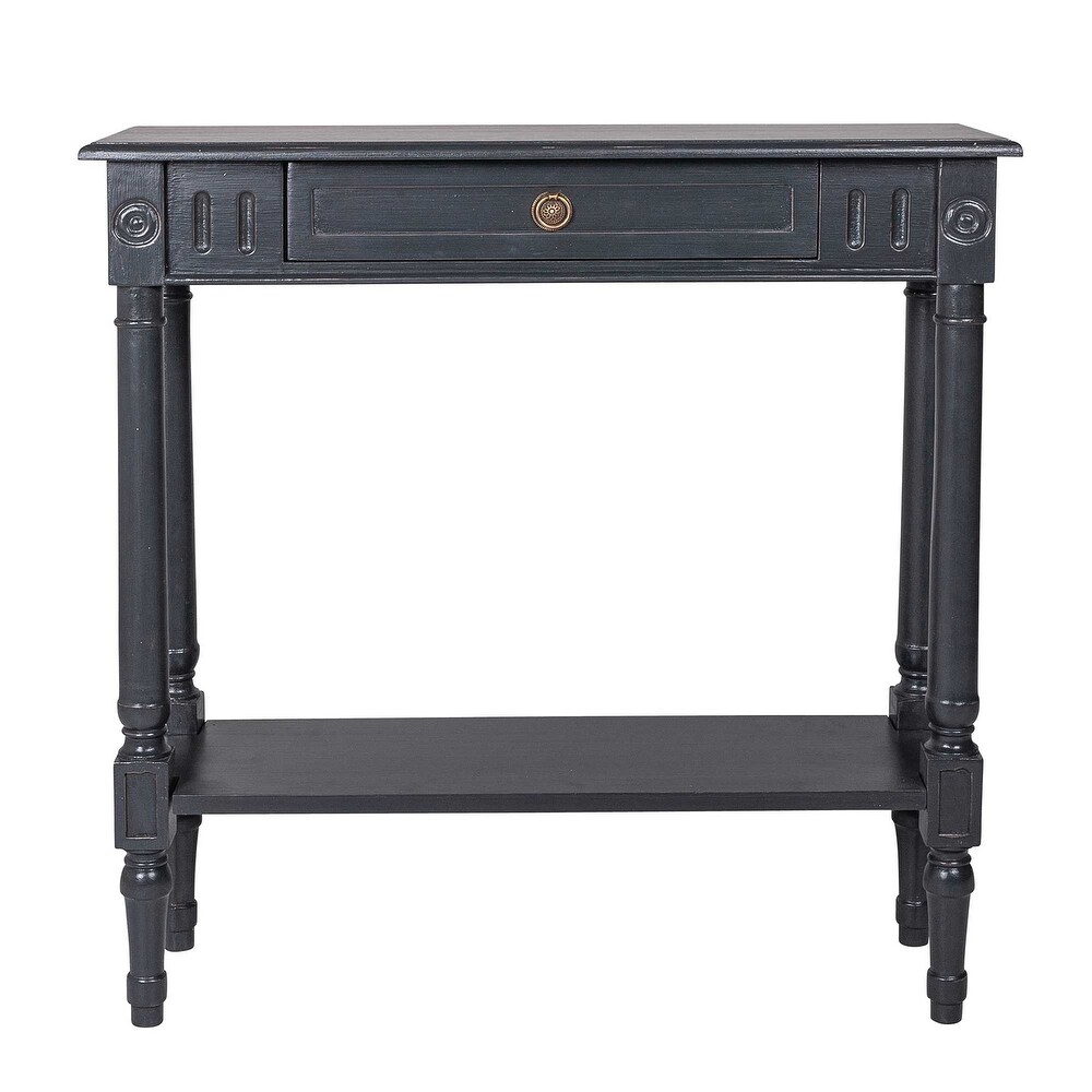 East at Main Wood Console Accent Table with Drawer