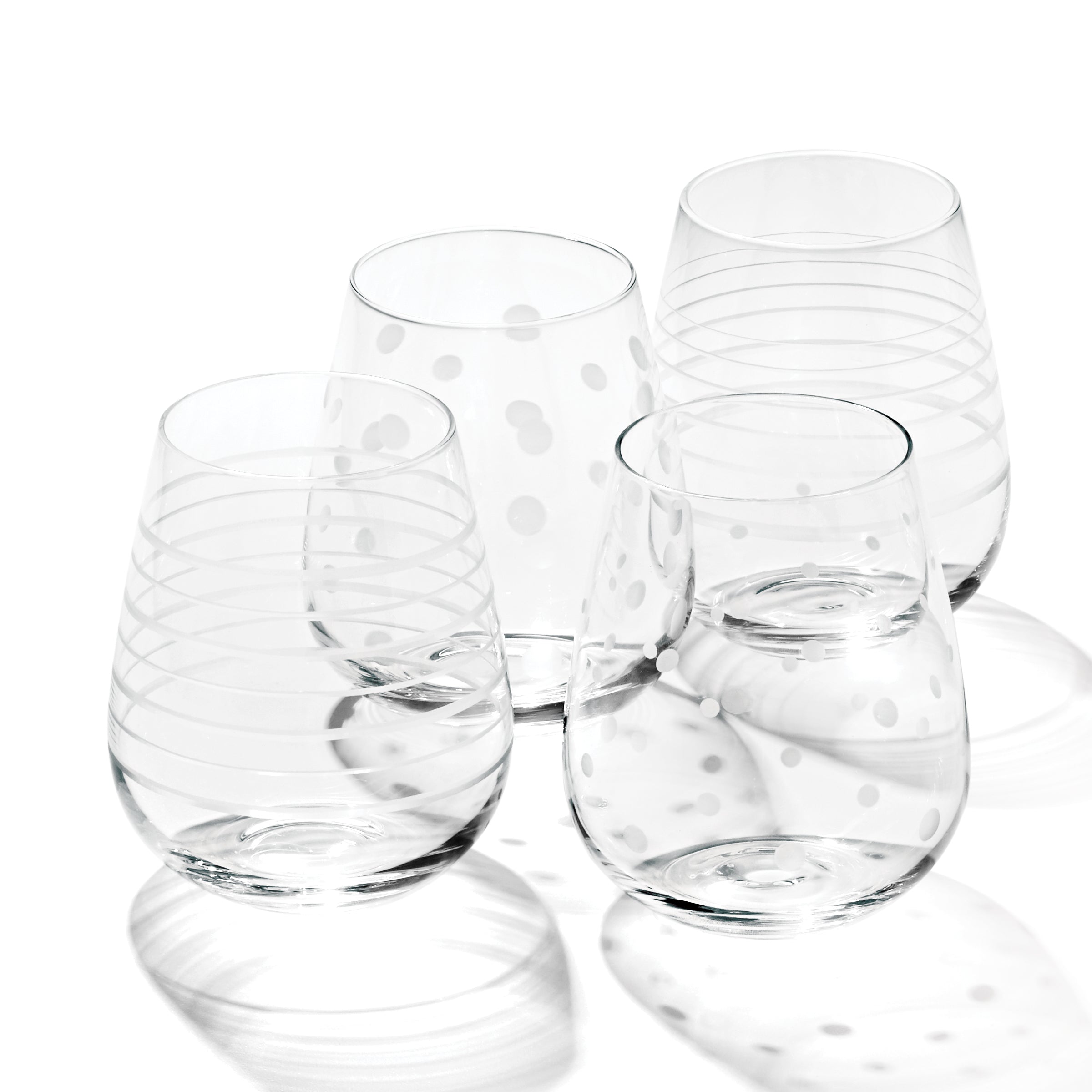 Mingle Stemless Wine Glasses, Set Of 4