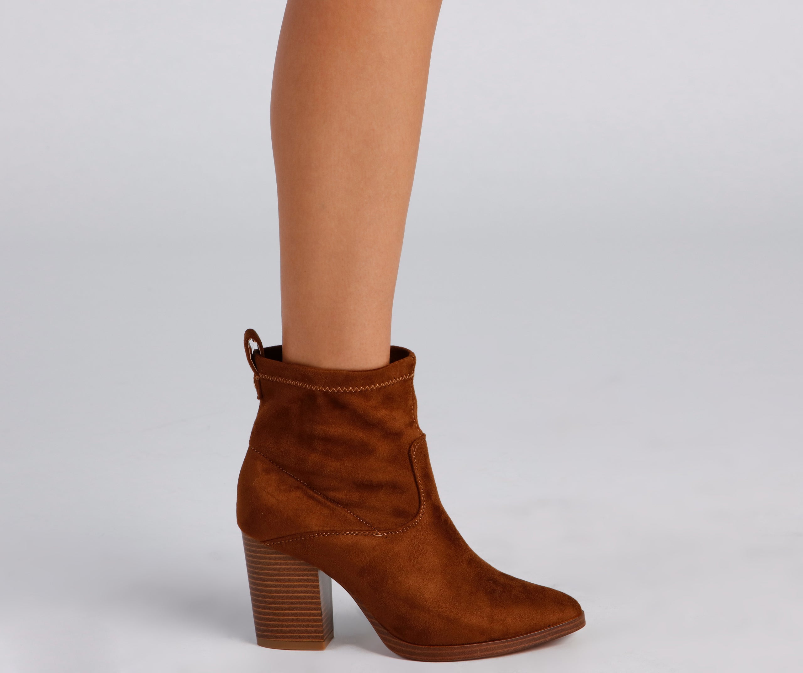 Chic Strut Pointed Toe Booties