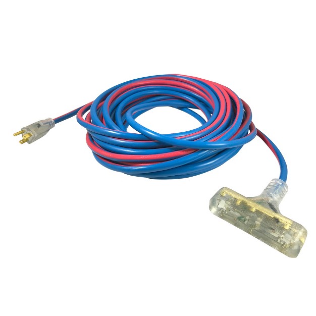 Usw 14 3 Extreme Cold Weather Triple Tap Extension Cords With Lighted Plug