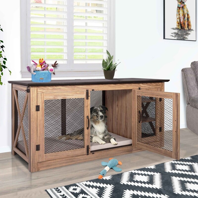 65 Inch Dog Crate Credenza