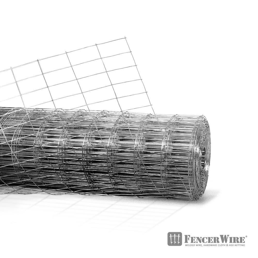 Fencer Wire 5 ft. x 100 ft. 12.5-Gauge Welded Wire Fence with Mesh 2 in. x 4 in. WB125-5X100M24