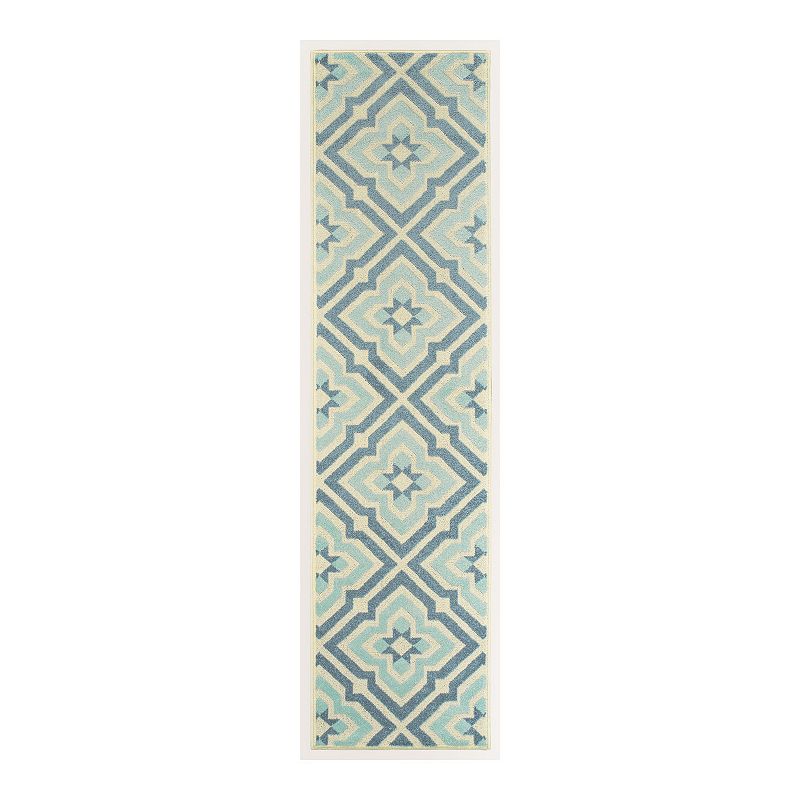 StyleHaven Belize Floral Panel Lattice Indoor Outdoor Rug