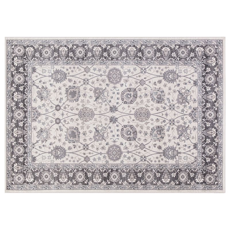 Concord Global Lara Vase Framed Floral Rug