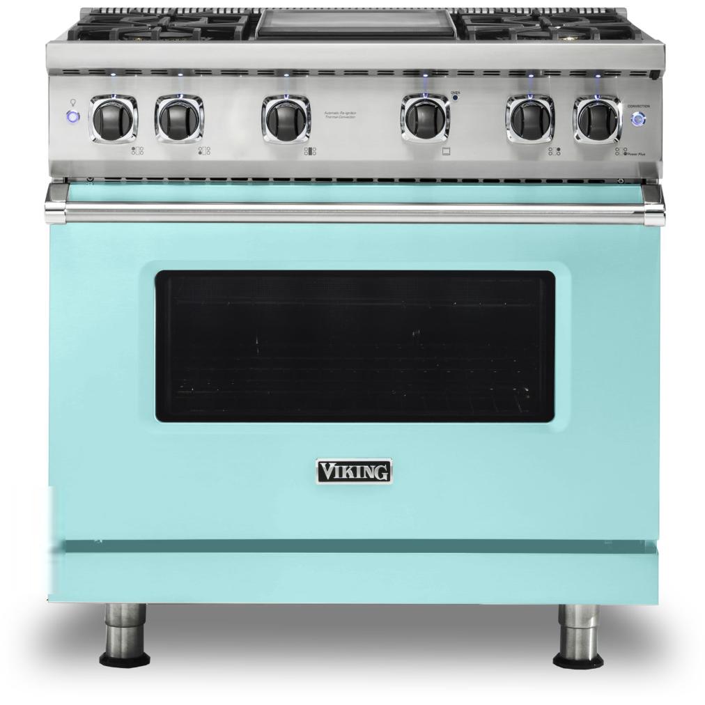 Viking 36-inch Freestanding Gas Range with GourmetGlo VGR536-4GBW