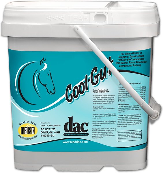 DAC Cool Gut Gastric Digestive Powder Horse Supplement， 5-lb bucket