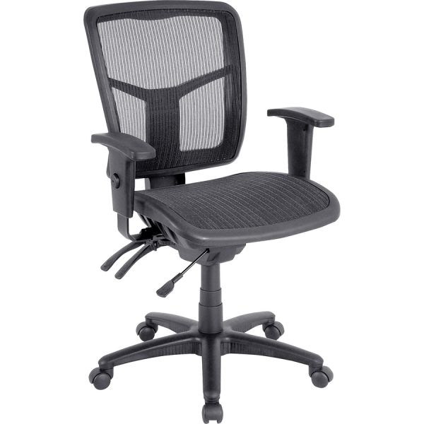 Lorell Mid-Back Swivel Mesh Office Chair