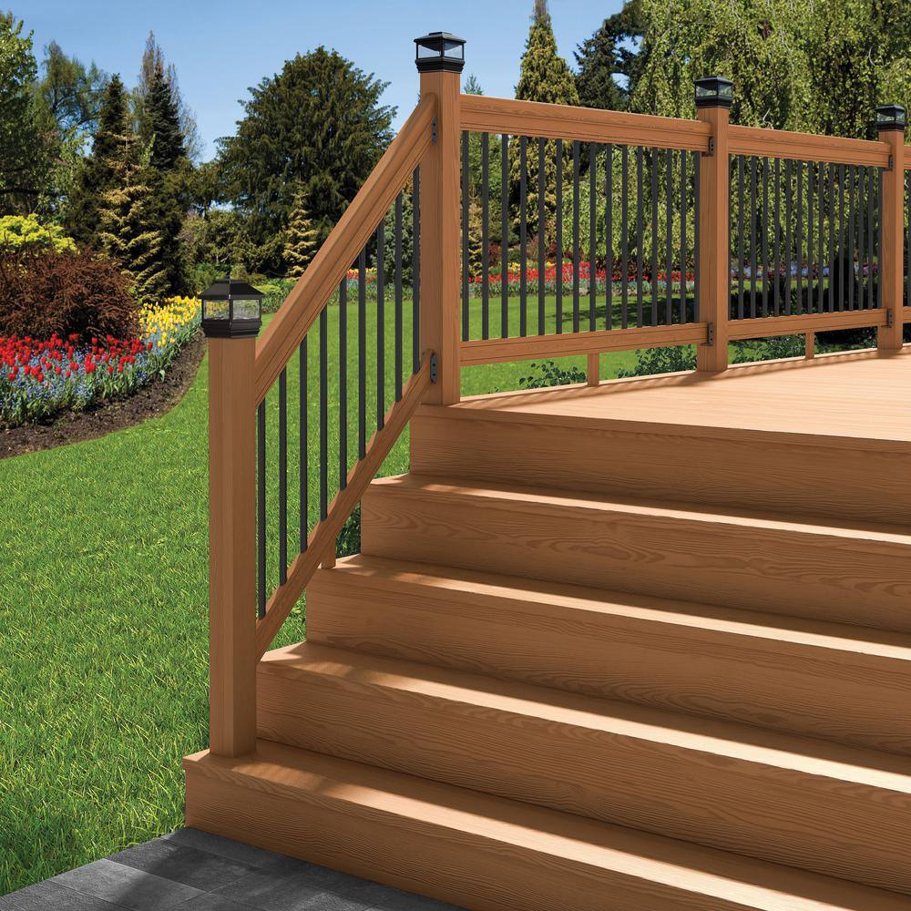 ProWood 6 ft. Pressure-Treated Cedar-Tone Wood Moulded Handrail 211698