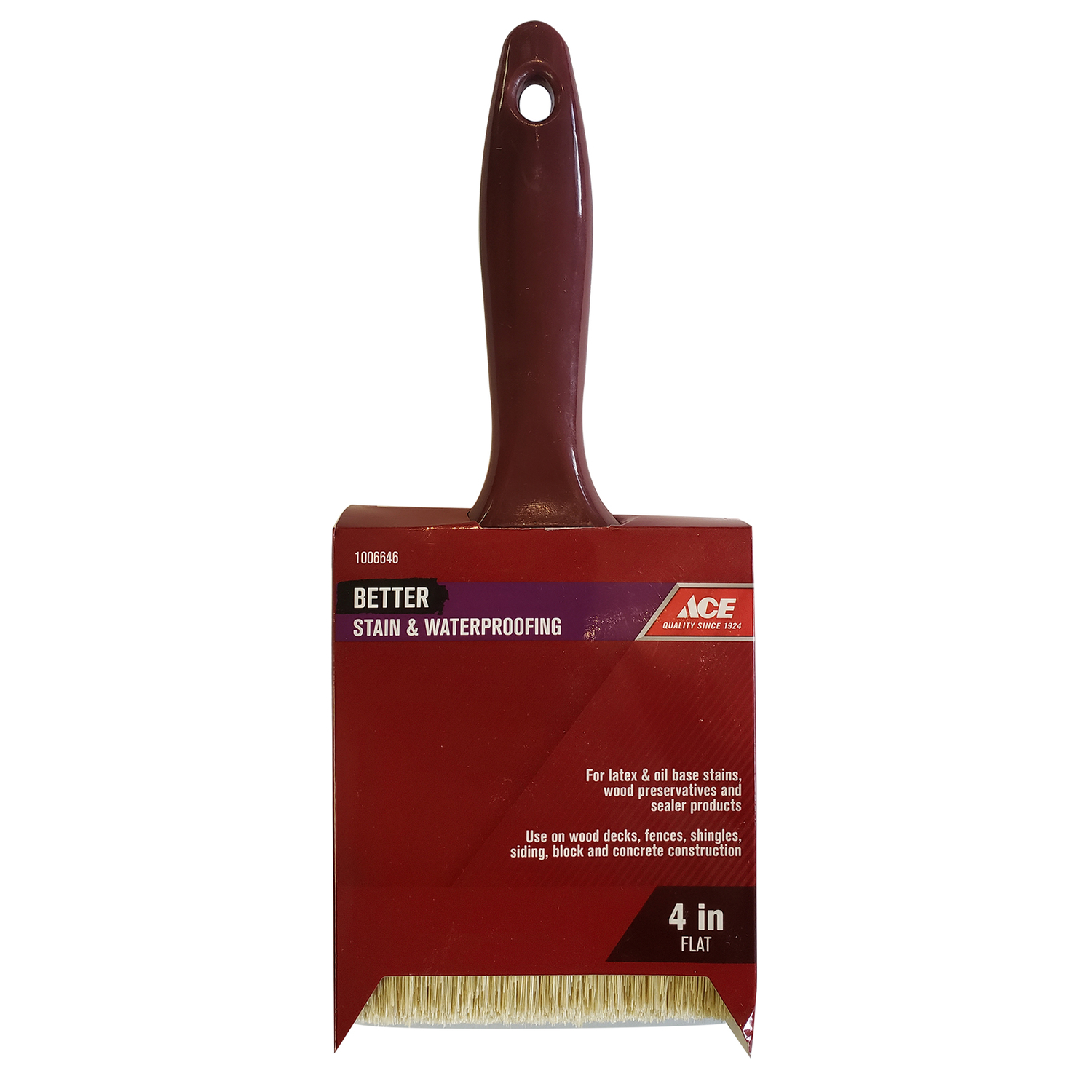 Ace Better 4 in. Flat Stain Brush