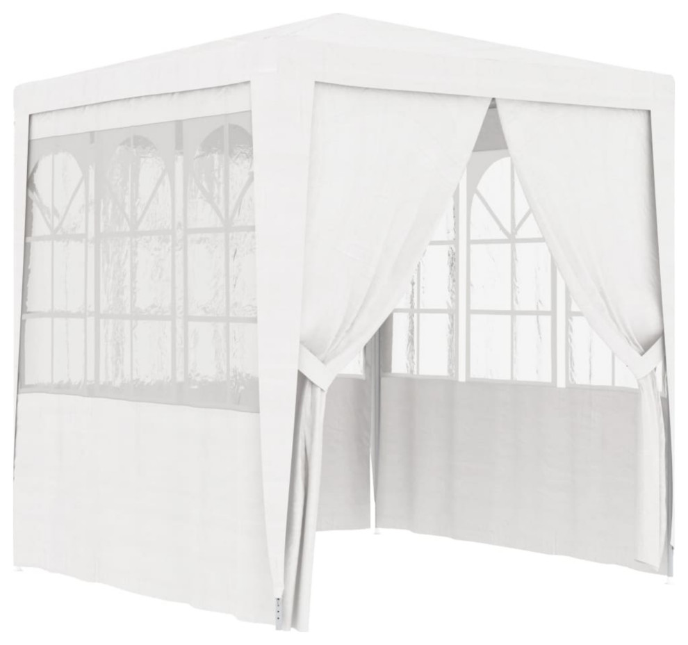 vidaXL Professional Party Tent with Side Walls 6.6  x27x6.6  x27White 0.3 oz/ft?   Traditional   Gazebos   by Global Discount Store LLC  Houzz