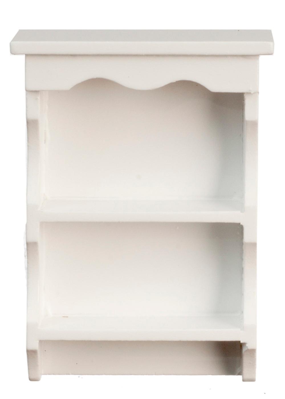 Dolls House White Sweetheart Kitchen Wall Shelf