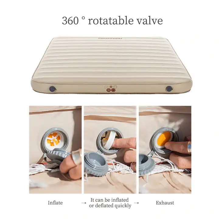 3D Double Car Camping Foam Sponge Mattress Portable Tpu Self Inflatable Ultra Comfortable Warm Thick Sleeping Air Pad