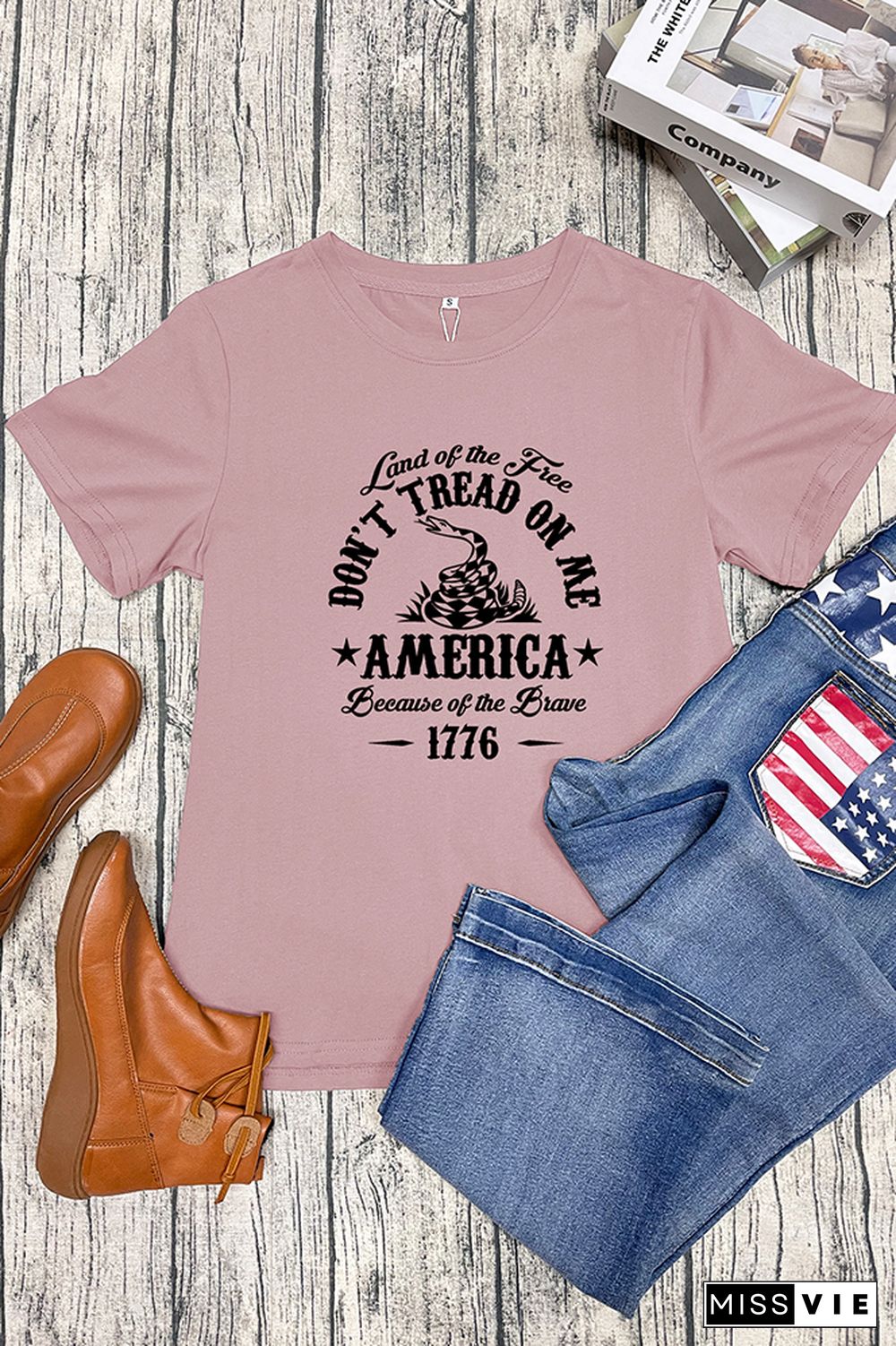 Dont' Tread On Me Graphic T-Shirt Wholesale