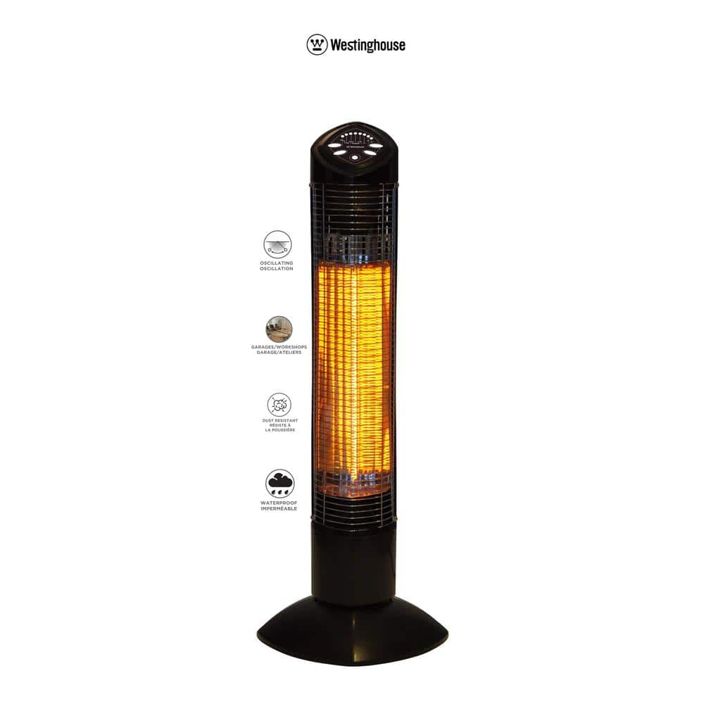 Westinghouse Infrared Electric Outdoor Heater - Freestanding Oscillating With Remote WES31-1200